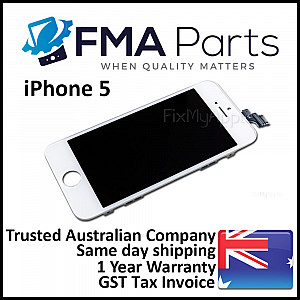 LCD Touch Screen Digitizer Assembly - White [Premium Aftermarket] for iPhone 5